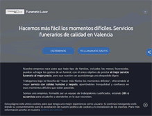 Tablet Screenshot of funerariasluxor.com